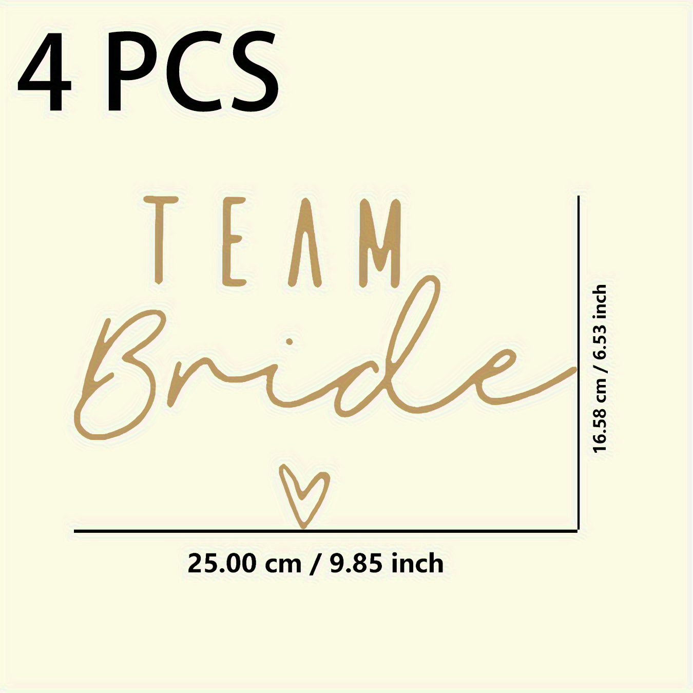 Set Of Bride Iron-on Stickers - For Diy T-shirts, Hoodies, Canvas Bags, Backpacks, And Throw Pillows - Neutral Beige Base Adhesive, Wedding Stickers