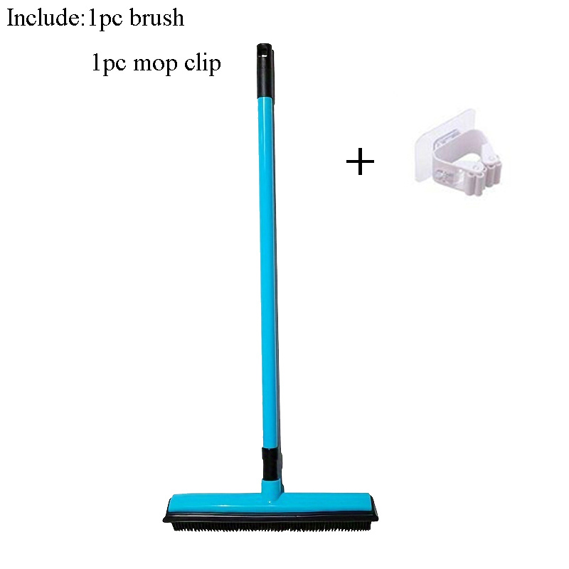 TEMU Carpet Rake For Pet Hair Removal Reusable Hair Removal Broom With 48' Adjustable Long Handle Dog Hair Remover For Couch