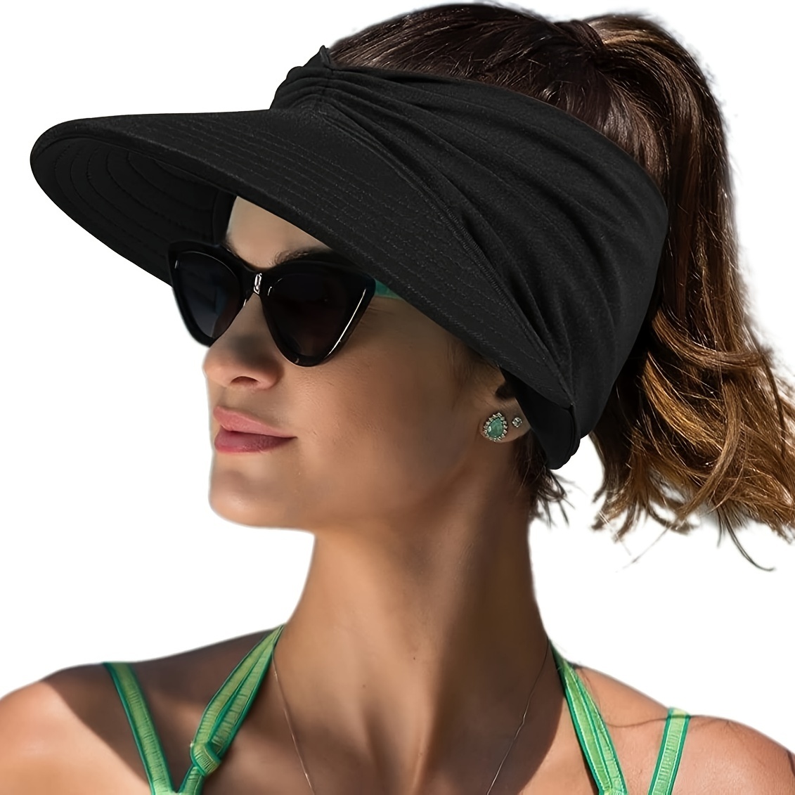   in   womens beach sun hat     travel sun hat ladies outdoor sports open top hat