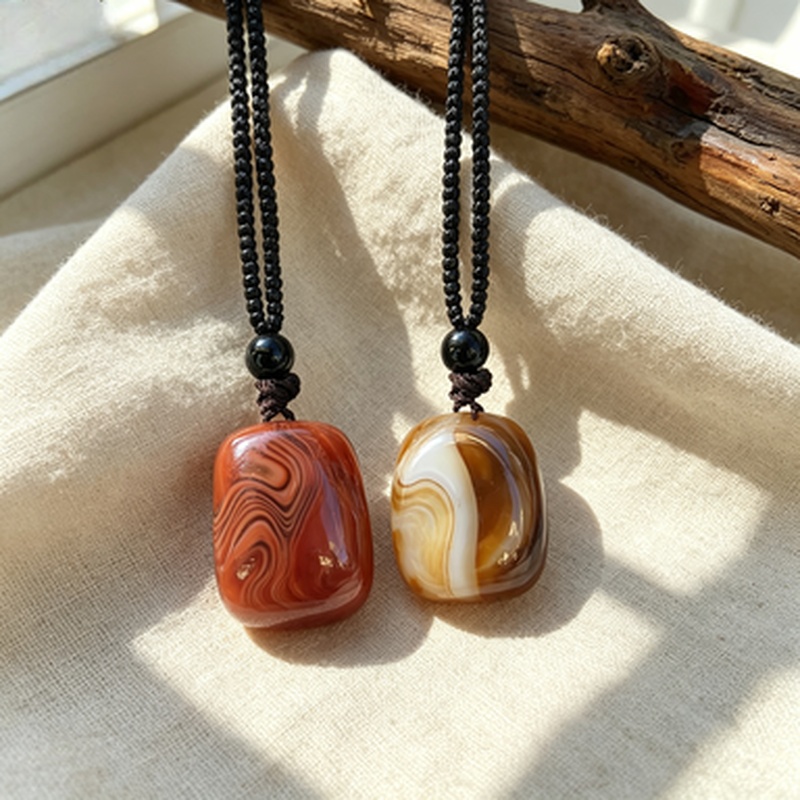 Natural Agate Pendant for DIY Jewelry Making