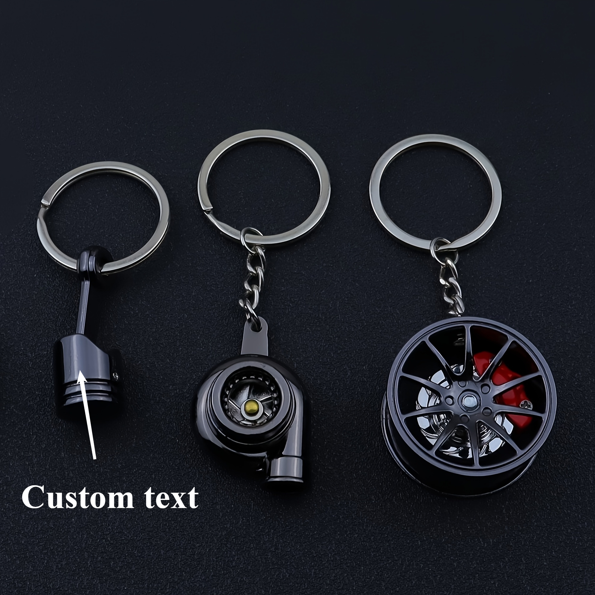 Portachiavi Cambio Auto 2 Pezzi - Design Leva Cambio In Lega Di Zinco, Nero E Rosso, Idea Regallo Creativa - Foto 12