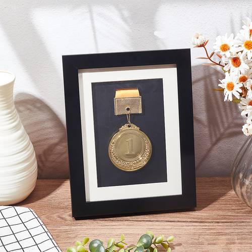 one wooden display case for a single medal featuring glass windows in a rectangular shape of 23 3x18 4cm christmas thanksgiving or new year gifts