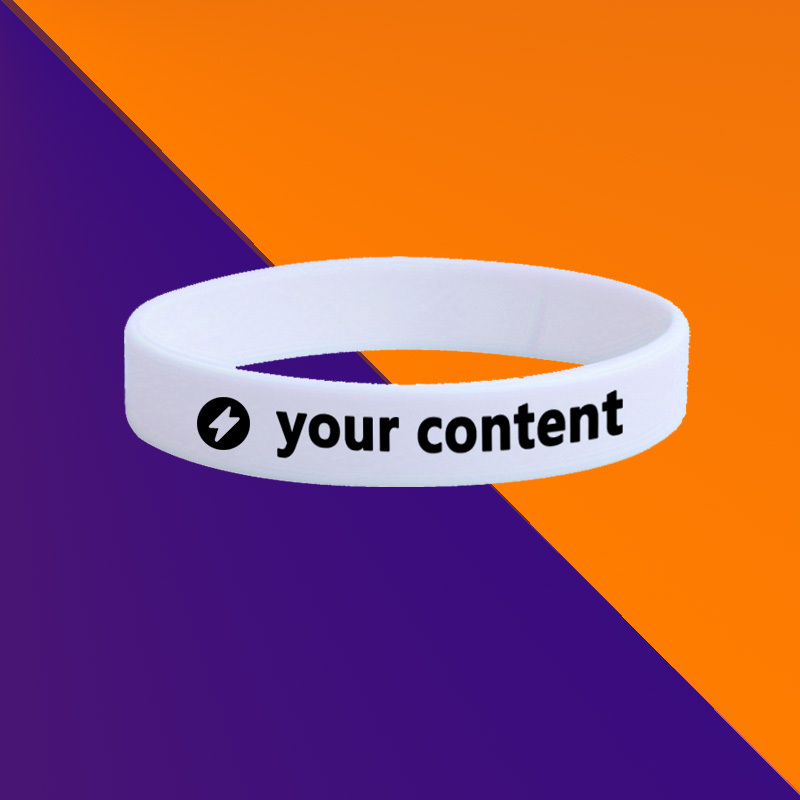 100pcs Custom Printed Wristbands, Personalized Design, Unisex Gift