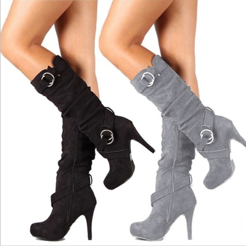 Women'S High-heeled Knee-high Boots | Sexy, Fashionable, Versatile, Elegant, Grand, Comfortable, Exquisite, Trendy, Modern, Stylish, Temperamental, Slim-fitting, Chic, Popular, Classic, Enduring, Wearable, Height-increasing, Charming, Generous