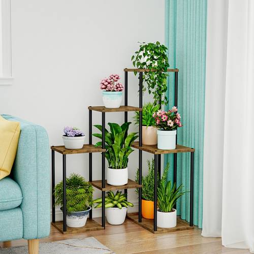space saving 5 tier plant shelf solid rack for 9 indoor plants lawn window display