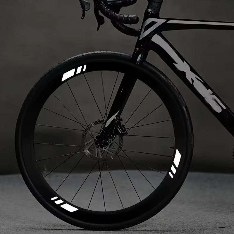 item picture 1 set of 16pcs casual sports bicycle rim stickers waterproof vinyl decals suitable for sports competition decorative stickers suitable for mountain bikes road bikes student bicycle modification hub stickers