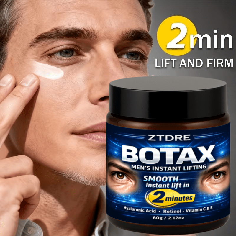BOTAX Men's INSTANT LIFTING, Enriched with Retinol, Collagen, Plant-derived Squalane, Vitamins C and E, Hyaluronic Acid, and More, Smooths, Firms, and Lifts While Deeply Nourishing and Moisturizing. It Visibly Brightens Light Beige, Evens Out Uneven