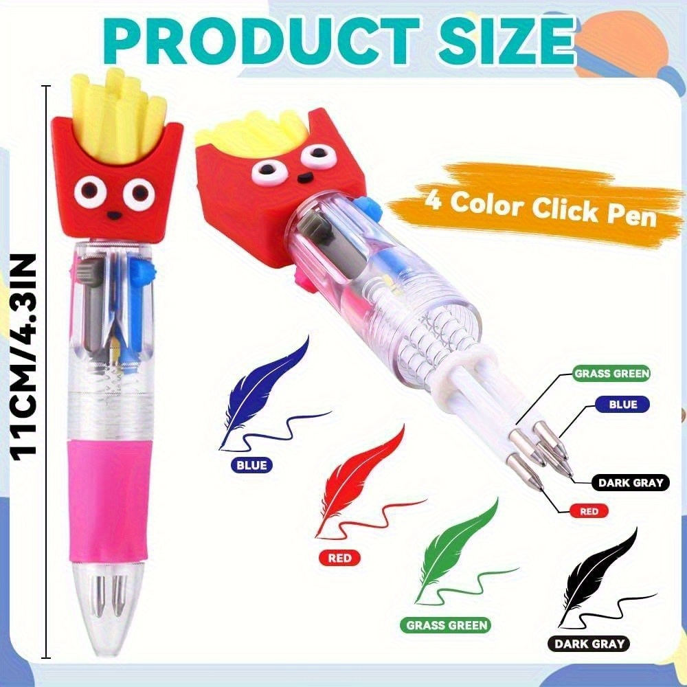 30 cute and adorable retractable ballpoint pens with ergonomic round bodies medium nib pvc material   cartoon designs   and office supplies office supplies   design pvc ballpoint pens cute stationery Product details 5