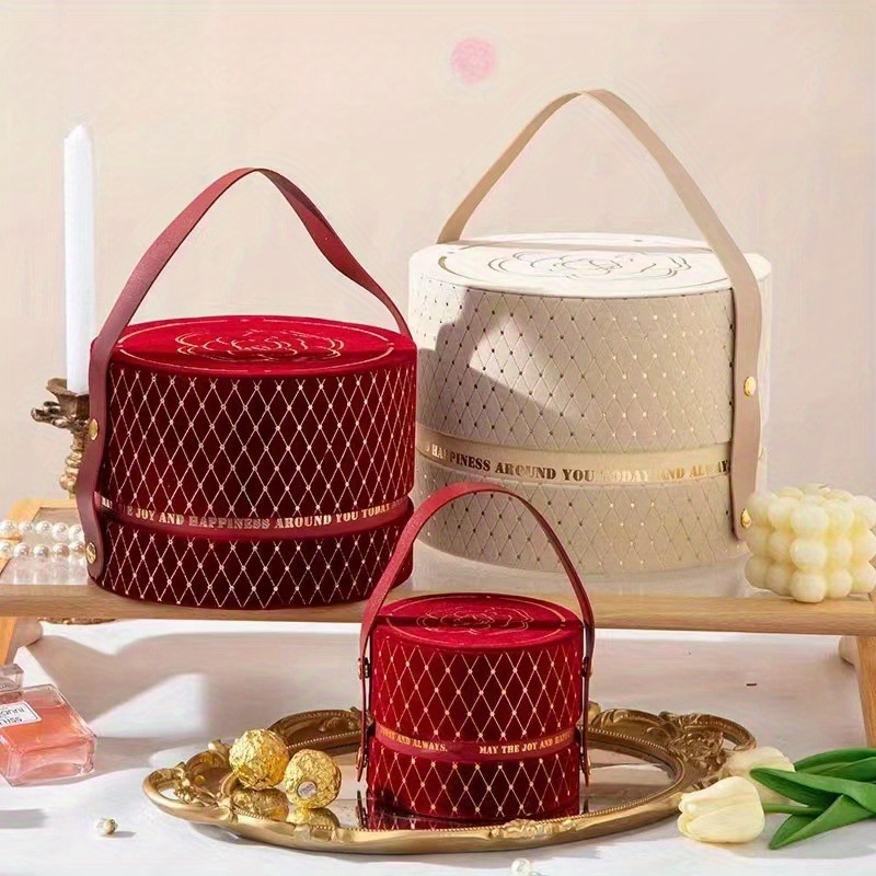 

Sac fourre-tout en velours à motif de élégant, boîte cadeau polyvalente de haute qualité, pour les , d', les bonbons, , les présentations de la Saint-Valentin