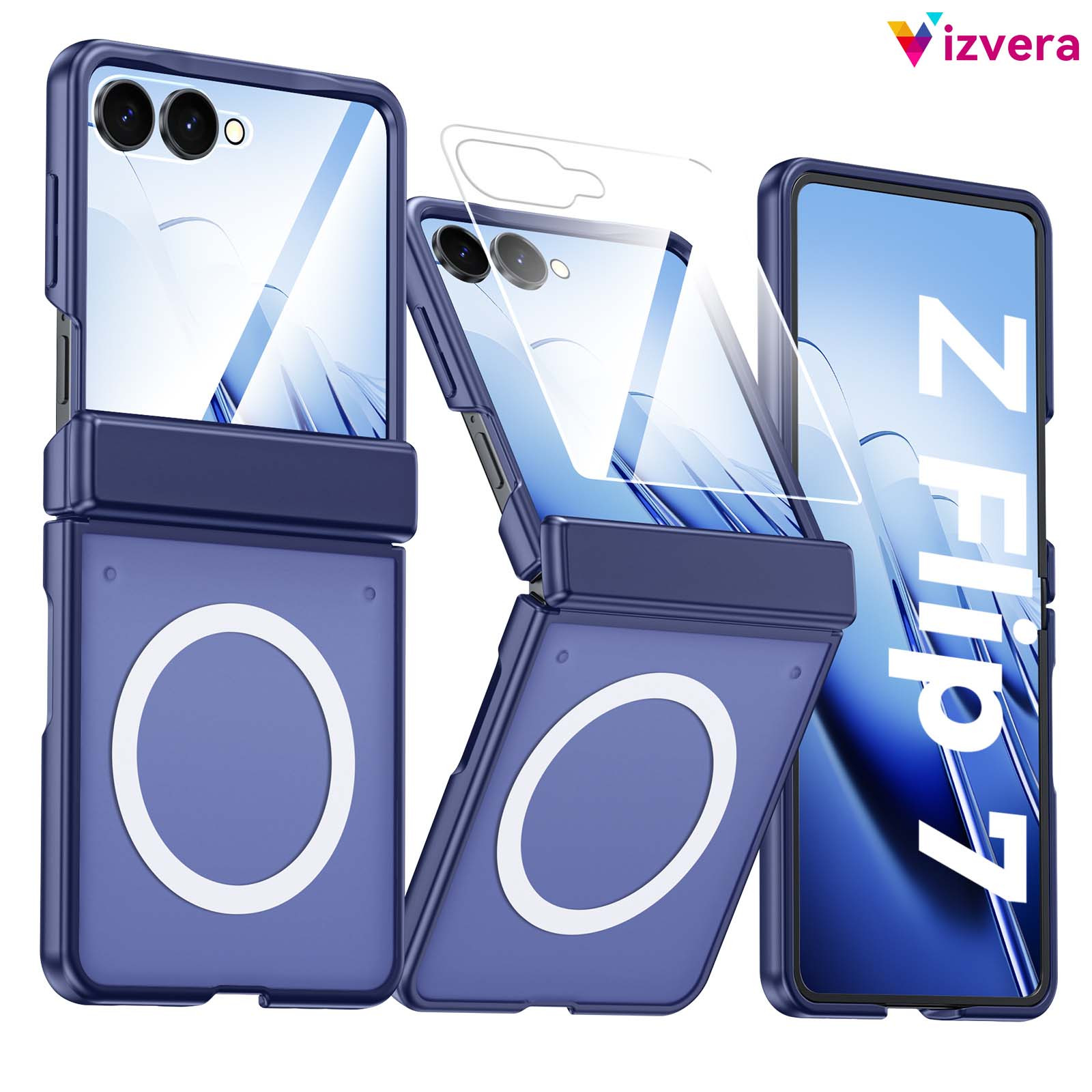 TEMU Phone Case - This Case Is Suitable For Z Flip 7, Includes A Screen Protector, Allows For Wireless Charging, Features A , And Has A Matte End To