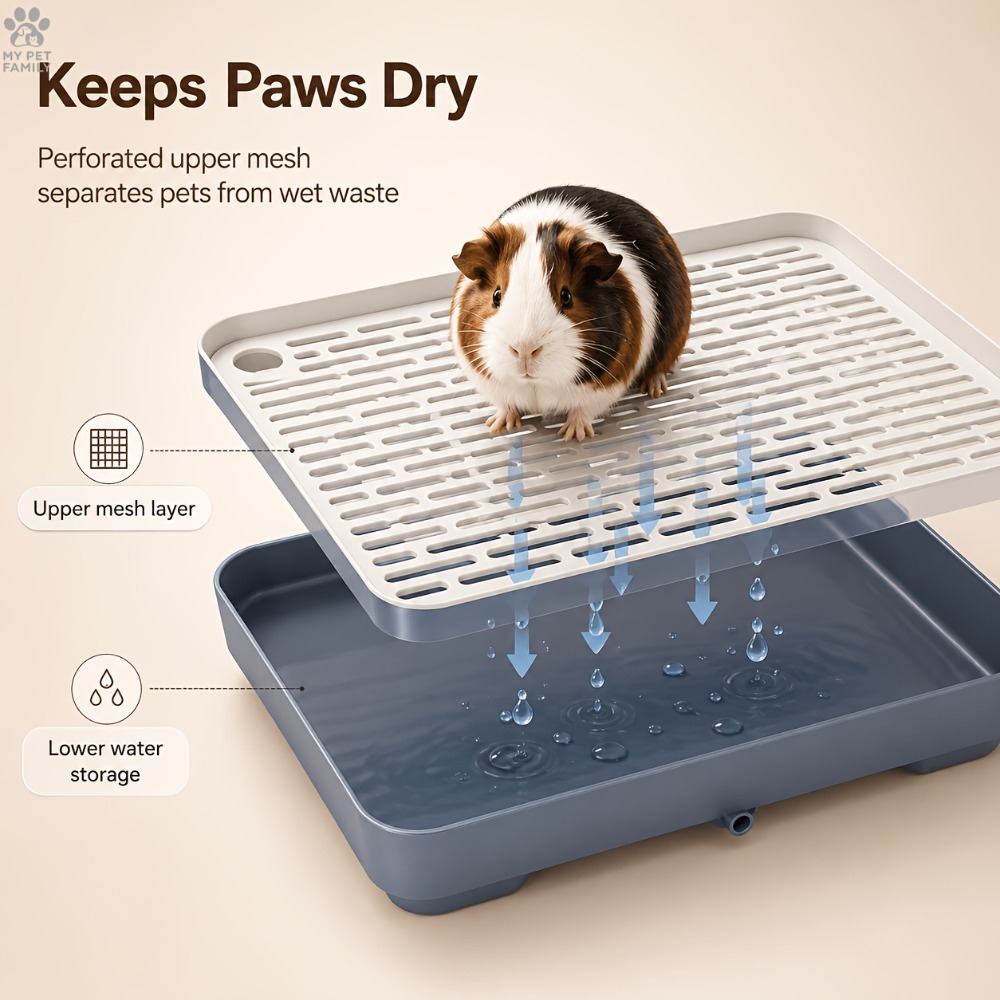 2pcs Small Animal Cages with Perforated Mattresses