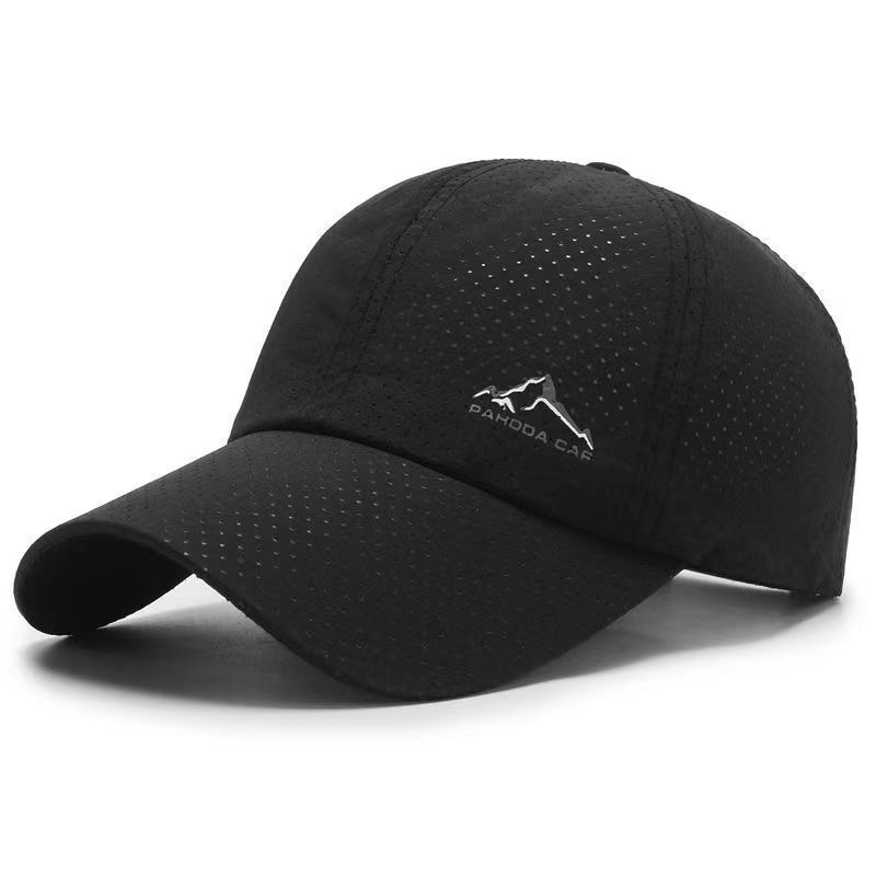 TEMU Quick-drying Sports Sun Hat, Breathable Printed Unisex Polyester Baseball Cap, Suitable For Outdoor Activities