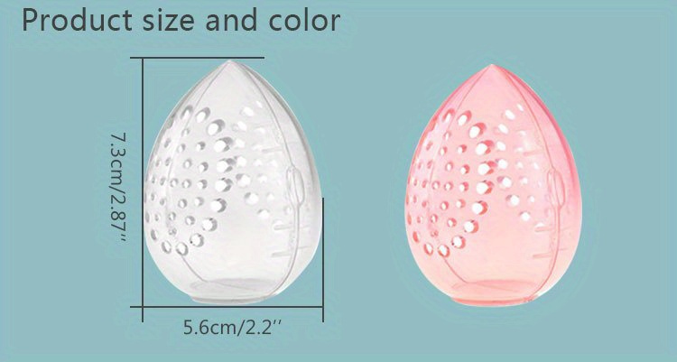 1pc Clear Travel Makeup Sponge Holder, Mini Transparent Plastic Cosmetic Puff Storage Case, Portable Sponge Organizer for Beauty Blenders and Applicators