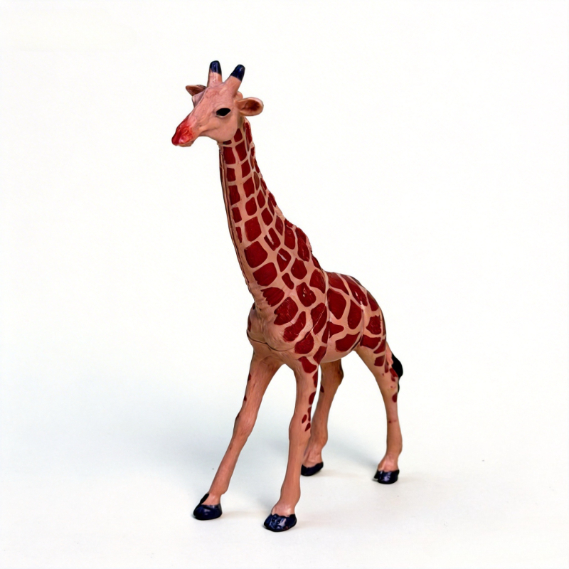 TEMU A Simulated Giraffe Model, A Giraffe Figurine, A Pvc Giraffe Decoration, A Giraffe Statue From The For , A Pet Desktop Ornament, A Decorative