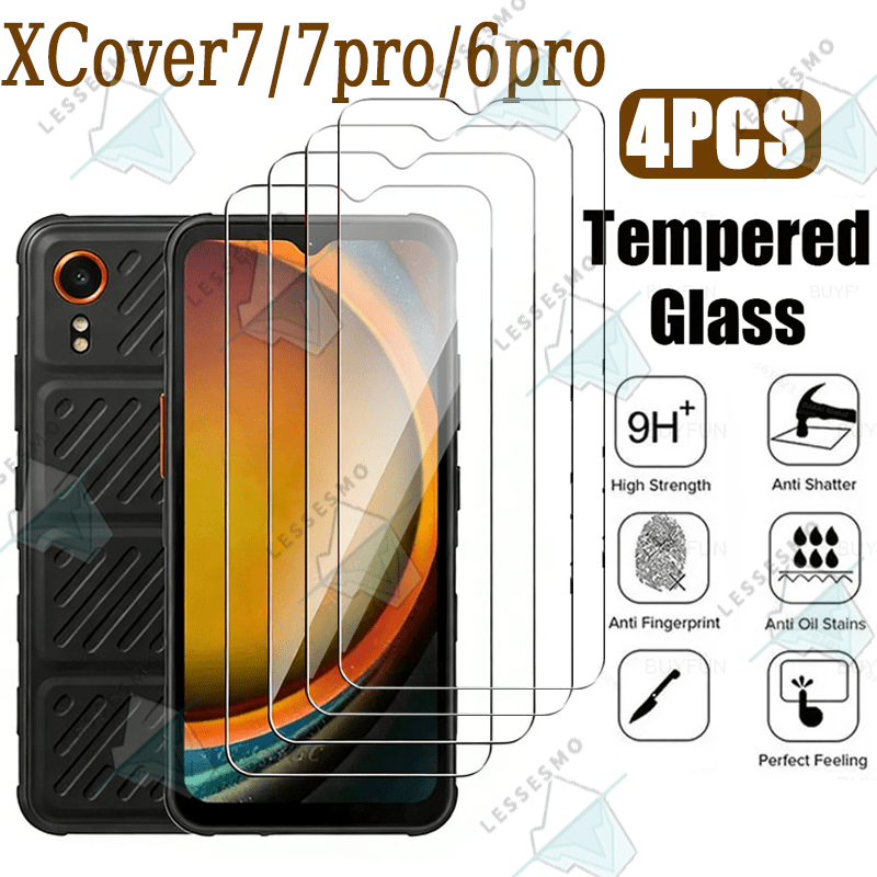 TEMU Compatible With Xcover7 Pro/x Cover 7/x Cover 6 Pro, This Set Includes 4pcs Of High-definition Tempered Glass Screen Protectors, Featuring 9h