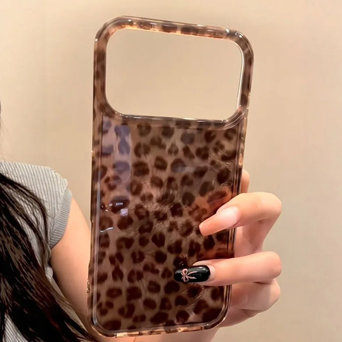 E-shop Handyhülle - Modische goldene Leopard Handyhülle, passend für iPhone 17 16 15 14 Pro Max 13 12 11 XR 7 8 Plus SE2 17 Air, stoßfeste Schutzhülle