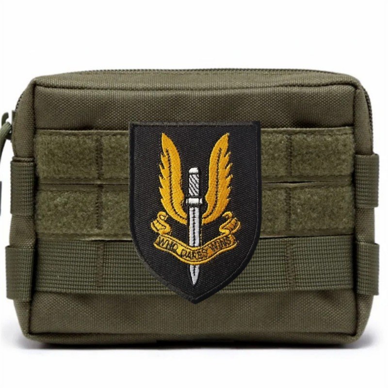 

Sas Embroidered Tactical Patch, Color, Hook & Loop , Morale Badge For Clothing And Backpack Decoration