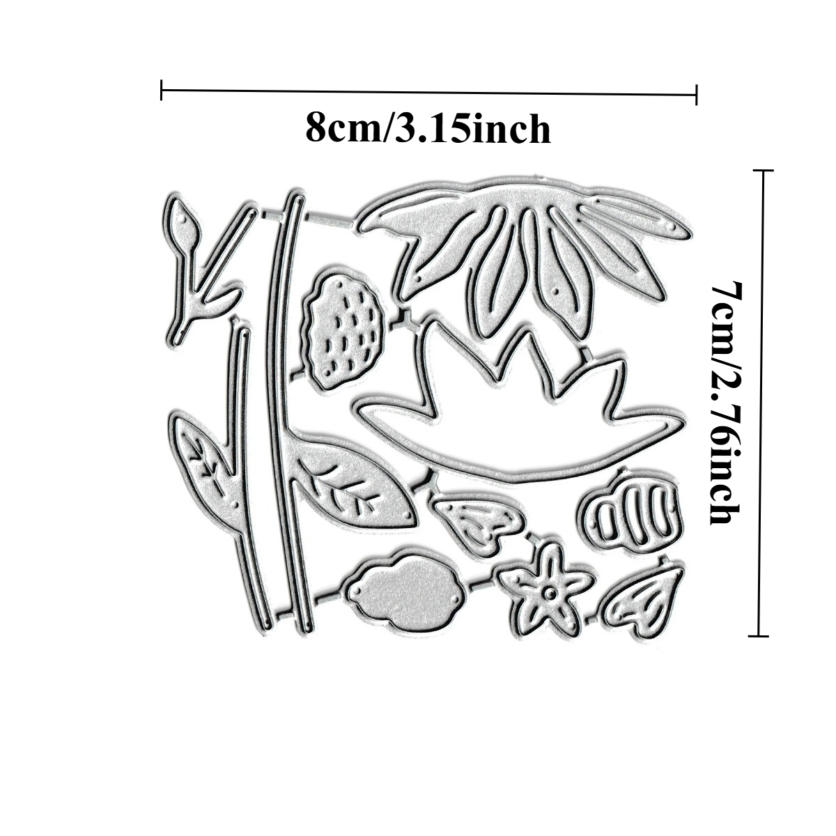TEMU Creative Flower Metal Cutting Molds, Notebook Knife Mold Materials, Diy Cut Books, Embossed Cutting Knife Molds, Metal Molds For Handicrafts,