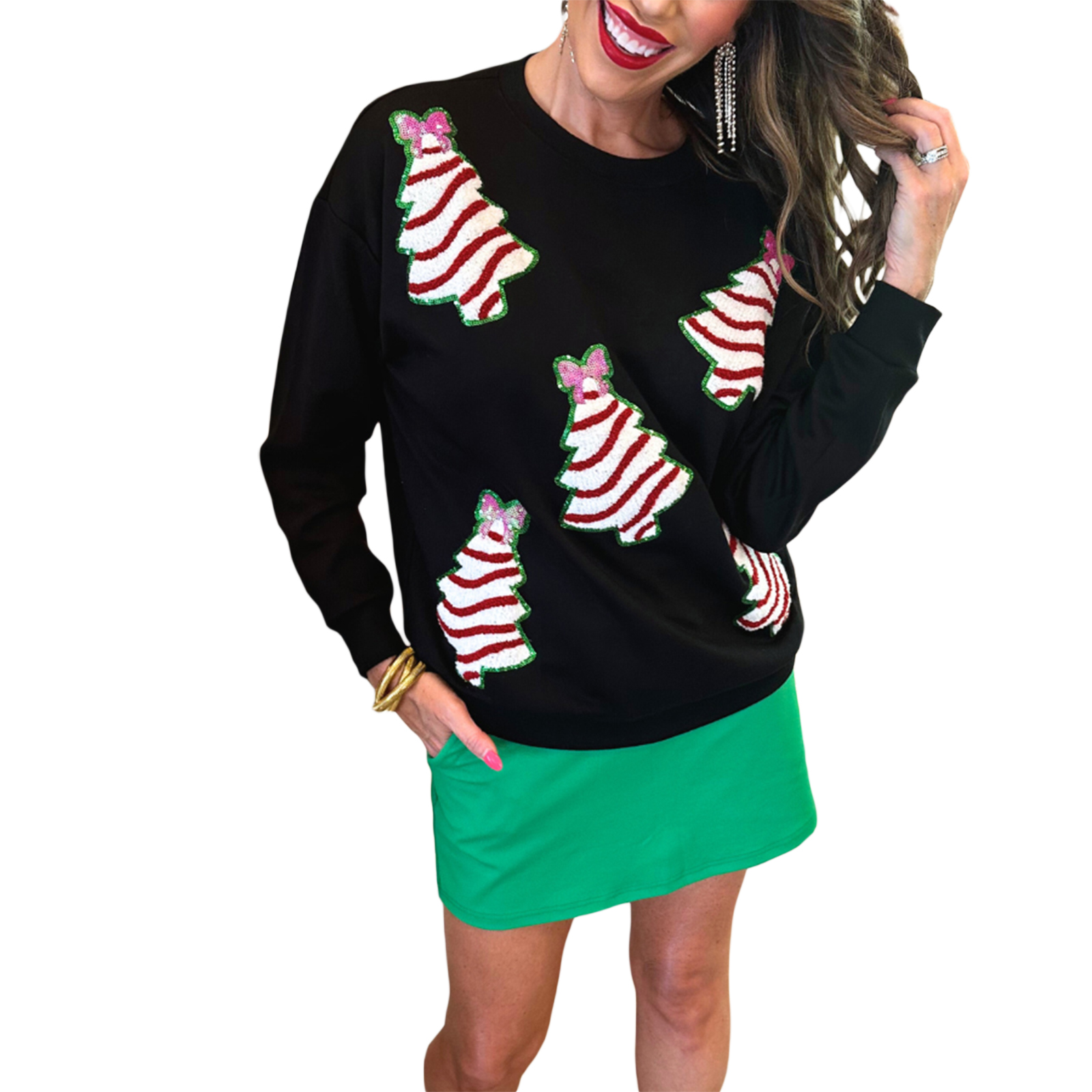 

Women Christmas Sweatshirt, Long Sleeve Sequined For