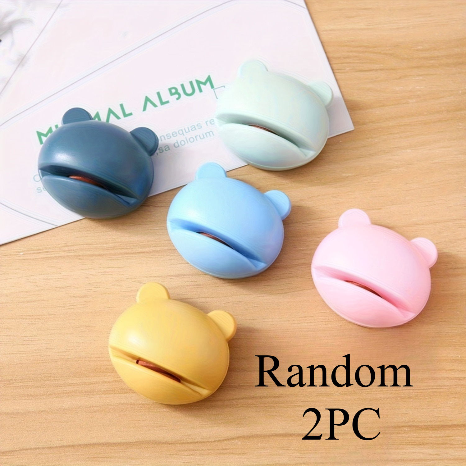 Image of 2-pack Random Colors Cartoon Frog Sharpening Stones | Portable Knife And Scissor Sharpener For Outdoor Camping, Sharpening Tool, Plastic