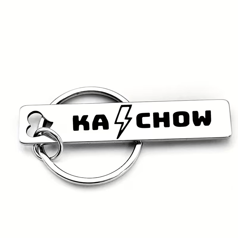 TEMU Lightning Ka-, Design, Simple And Gift, Suitable For , Perfect For Bags, Backpacks And Car Keys, Simple Keychain, Durable Keychain
