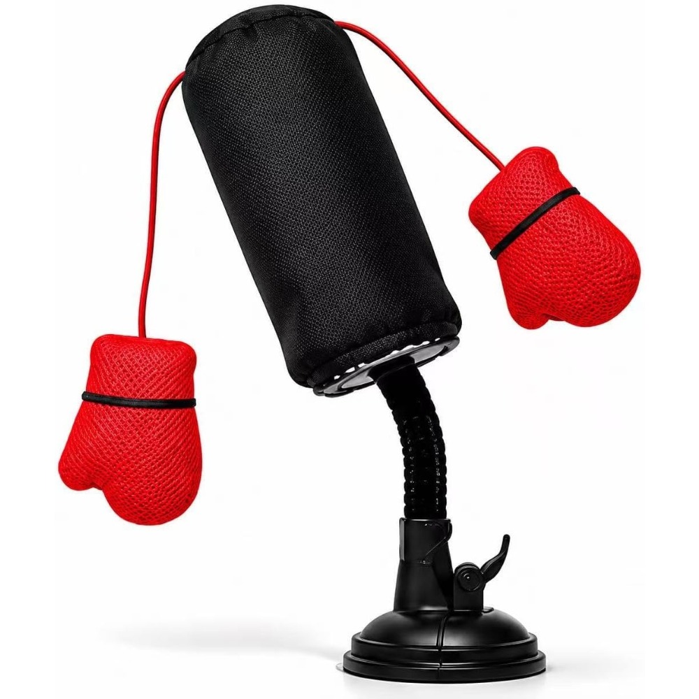 Cat Punching Bag Toy, Interactive Punch Cat Toy With Dangling Boxing Gloves, Sturdy Abs Suction Cup Base Wobble Toy For Indoor Cats Exercise & Mental Stimulation, Without Battery