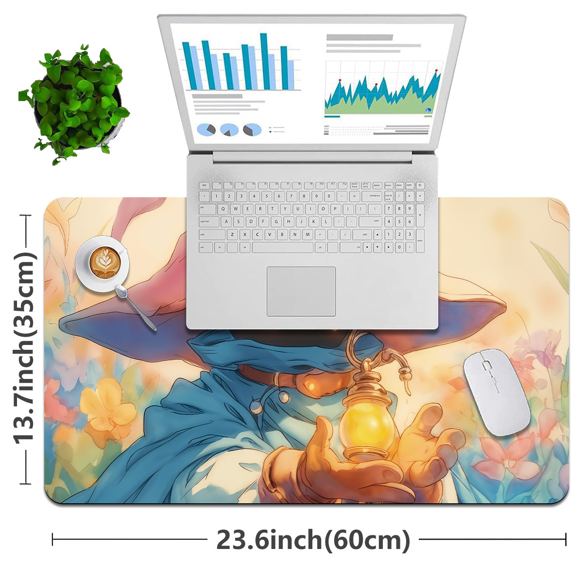 Cute Watercolor Magician Card Game Mat