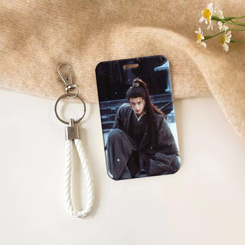 TEMU 1pc Linghe Plastic Card Holder With Photo Slot & Keychain, Ideal For Mother's Day/spring/birthday Gifts, Suitable For