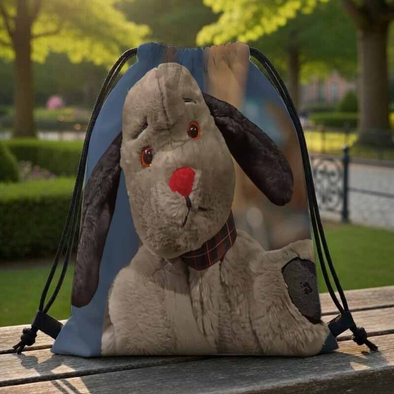 plush dog backpack sold on Temu United States display picture 1