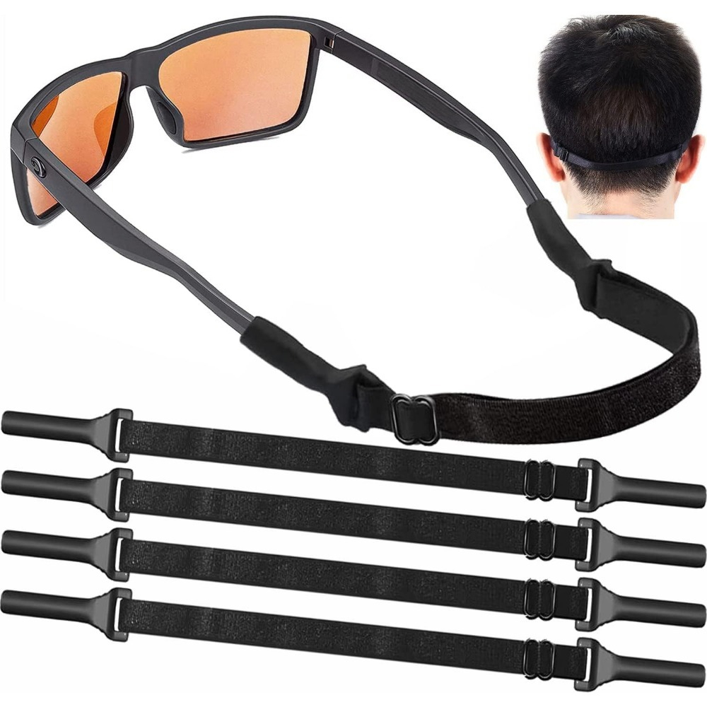 adjustable glasses strap 3 pack no tail eyeglass straps universal fit rope eyewear retainer sport unisex sunglass