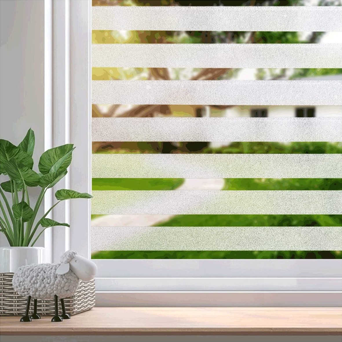 TEMU 4m Privacy Window Film For Glass With - Static Cling Sticker For Home And Office Use