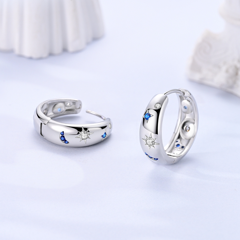 Women's Unique 925 Silver Needle Hypoallergenic Earrings