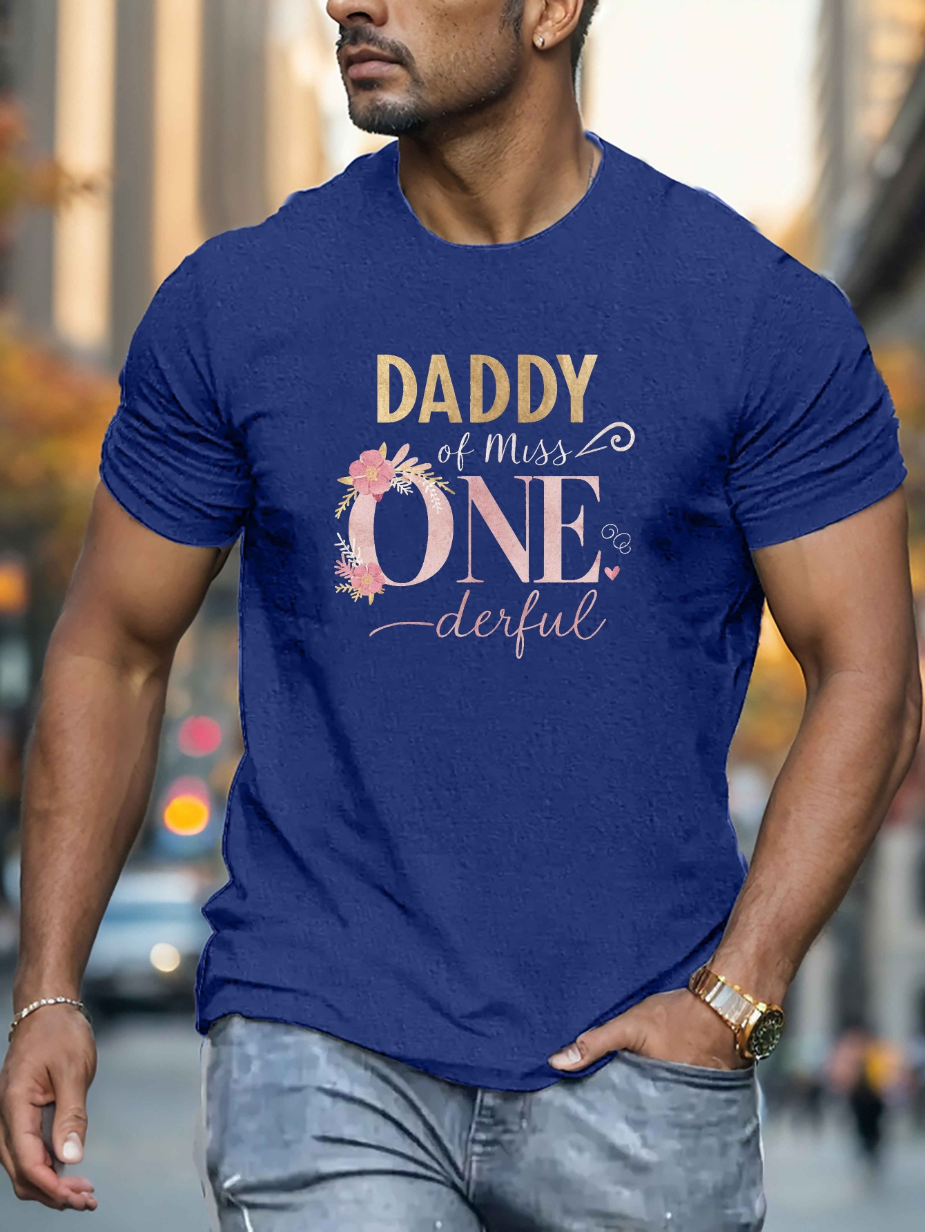 daddy graphic tee men casual short sleeve Temu South Africa