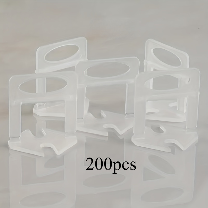200pcs Tile Leveling Clips, 2mm Tile Leveling Spacer, Tile Leveling System Tile Installation, For PRO And DIY