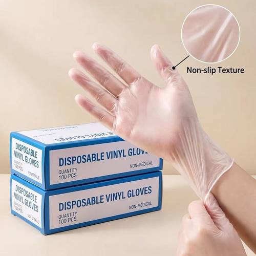 White Nitrile Disposable Gloves, 100 Count Packaging, Flexible And Form-Fitting, Chemical, Grade -Free, Maintenance Team Use