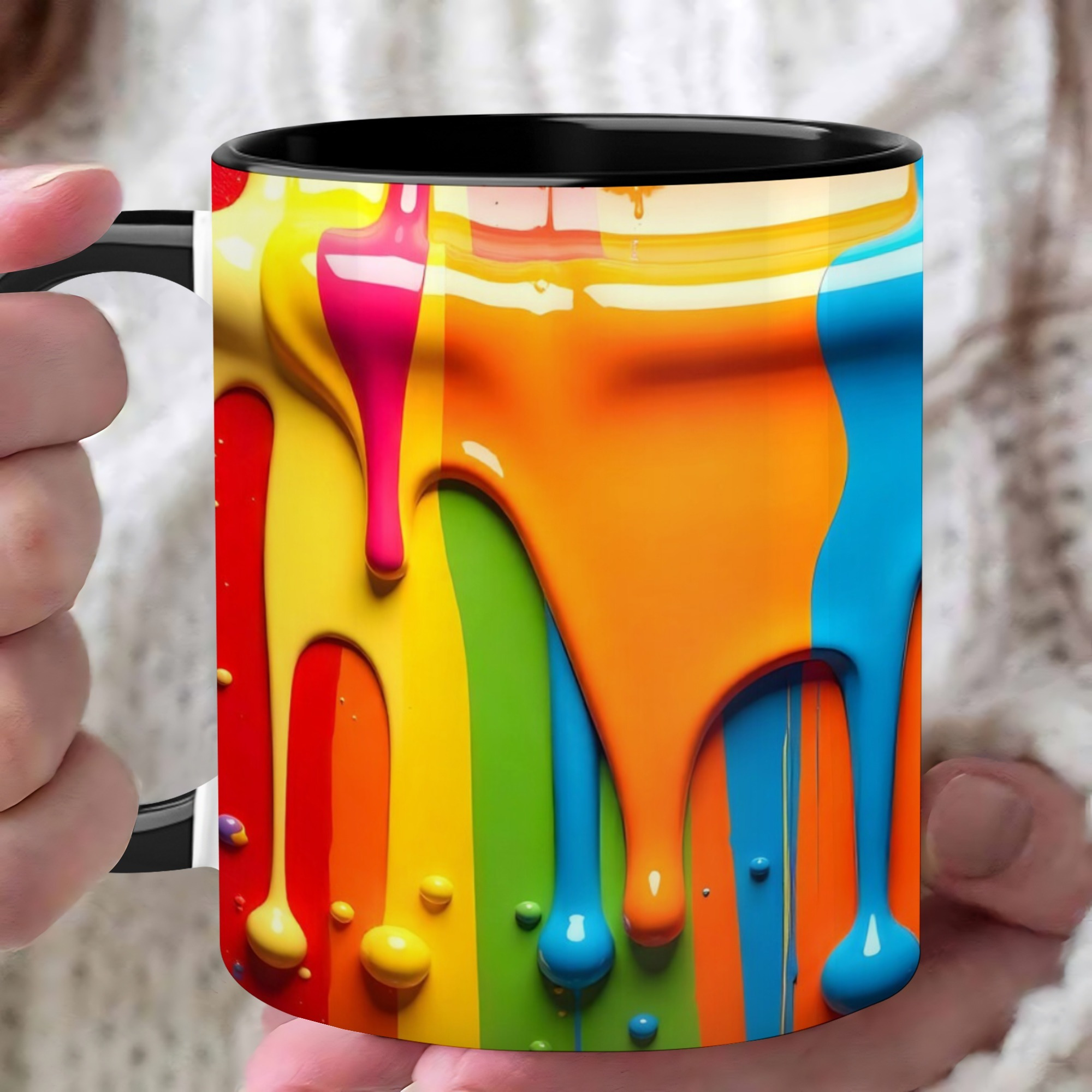 TEMU 1pc, 11oz Coffee Mug, Ceramic Coffee Cups, Water Cups, Drinkware, Birthday Gifts, Holiday Gifts For Halloween, Christmas Event & Party Supplies