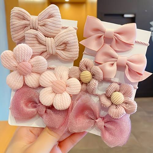 paquete de 5 adornos elásticos para el cabello con diseño floral y , estilo y , ideales para , uso , decoración para de san valentín, y