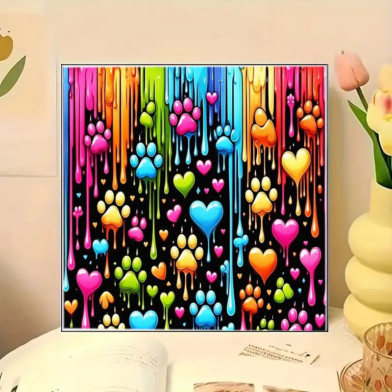 TEMU 1pc Adult 5d Painting Kit, 11.8x11.8inch Frameless, Full Diamond Round , Beginner Friendly, Suitable For Home Or Office Wall Decoration,