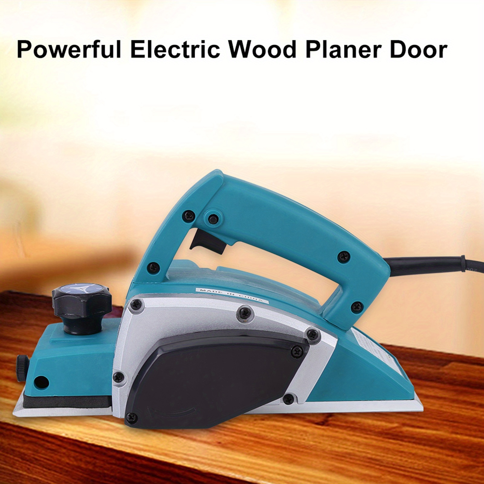 1pc electric wood planer 800w handheld power tool with 13000 16000rpm 110v us plug aluminum copper smooth flat self locking labor saving for home furniture diy and carpenters power tools woodworking details 1