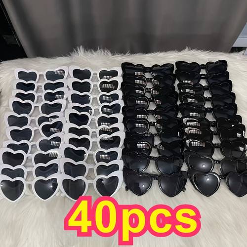 item picture 40pcs heart shaped glasses wedding party accessory gift for couples friends birthday halloween christmas bachelorette party wedding party heart shaped glasses heart shaped glasses