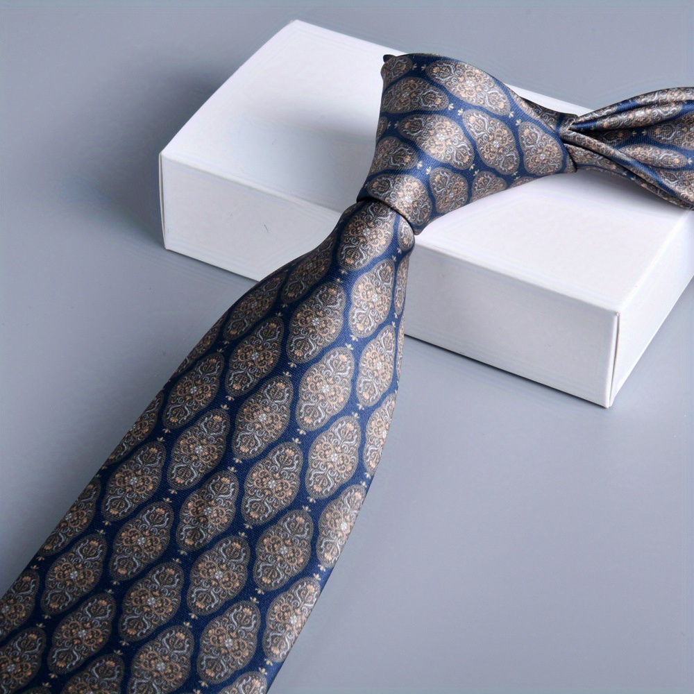 Tie Men's Work Formal Print Business Tie Professional Large Pattern 8cm Tie