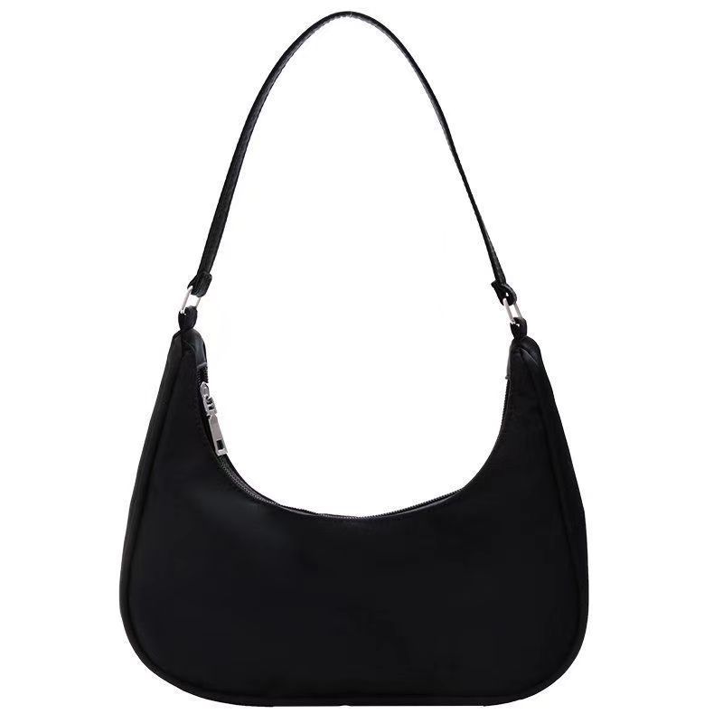 TEMU Women's Nylon Crossbody Bag, Dumpling Bag, Simple Small Shoulder Bag, Solid Color Women's Shoulder Bag