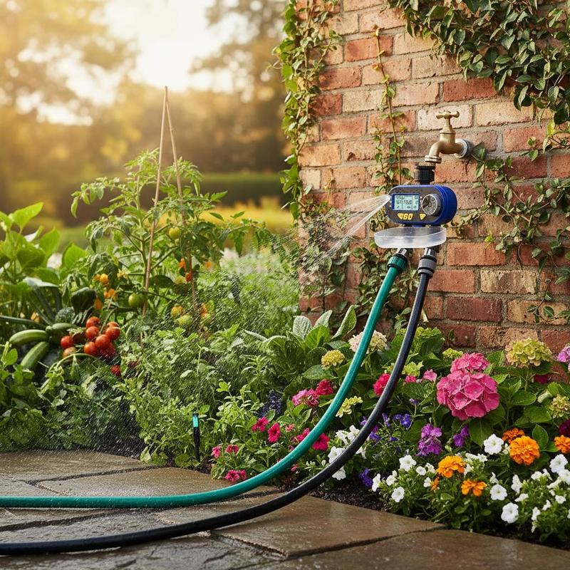 Automatic Digital Irrigation Timer With Dual Outlets
