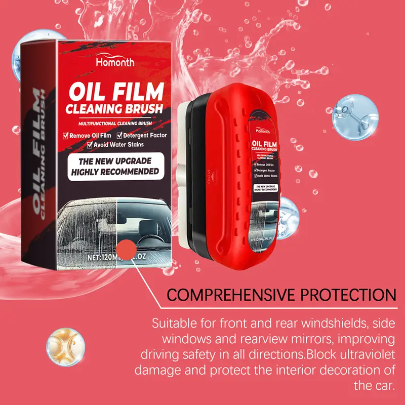 5pcs oil film remover removes dirt car glass sponge cleaning brush windshield oil film stain remover glass oil film cleaning brush details 5