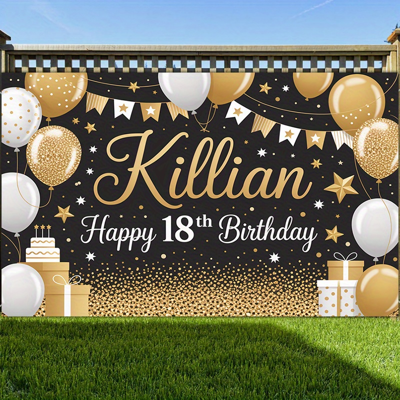 Thankful For You Banner With Foil Balloons - Glitter Thanksgiving Decor For Friendsgiving & Fall Parties