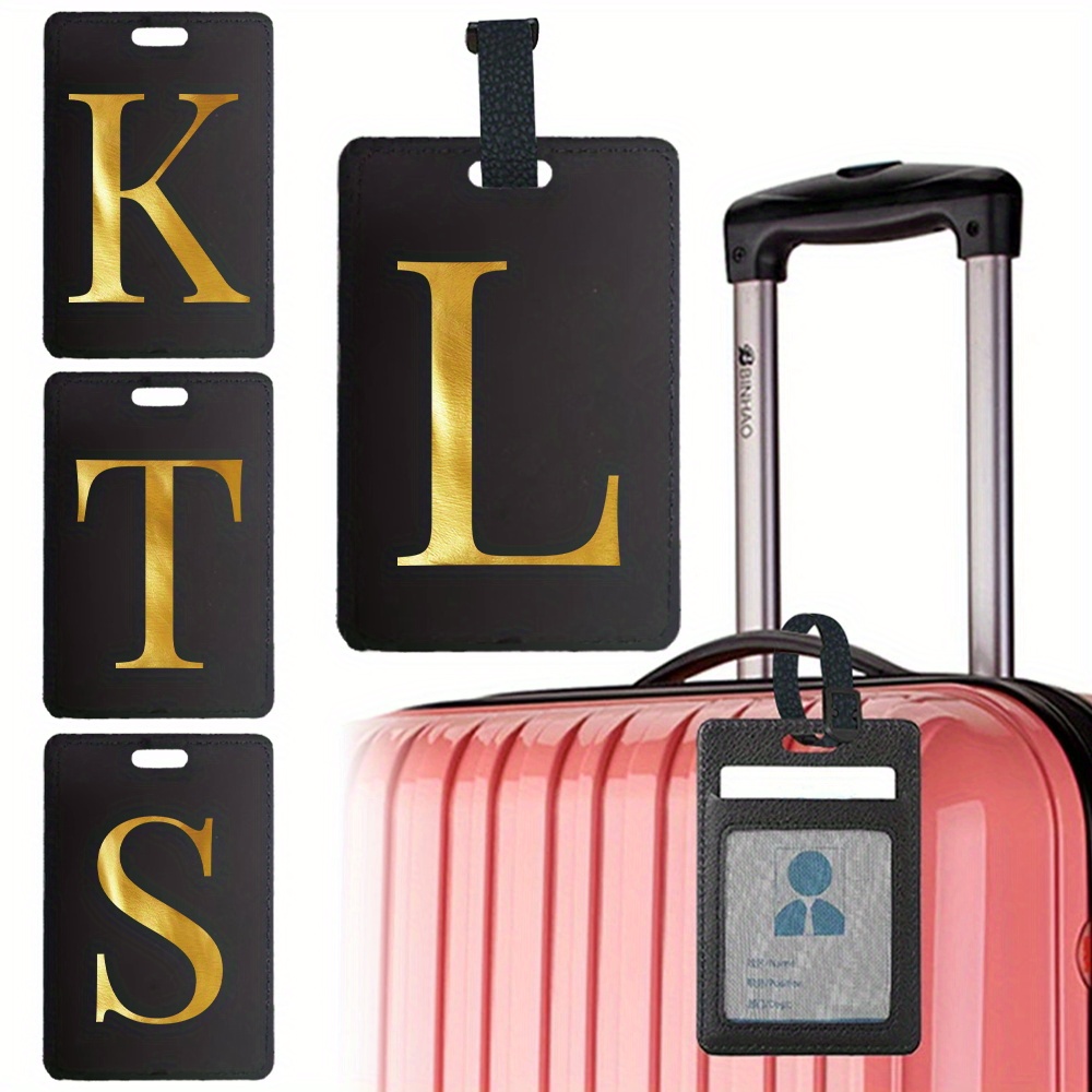 4er Set Kofferanhänger Leder - Personalisierte Gepäckanhänger Für Reisen