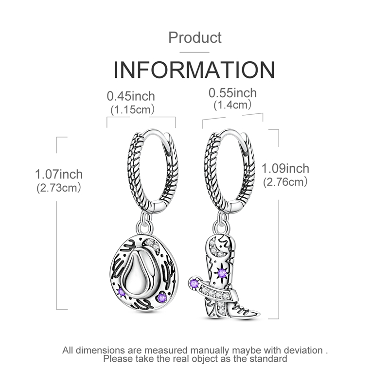 Women's Exquisite 925 Silver Denim Rhapsody Earrings, Unique Gift