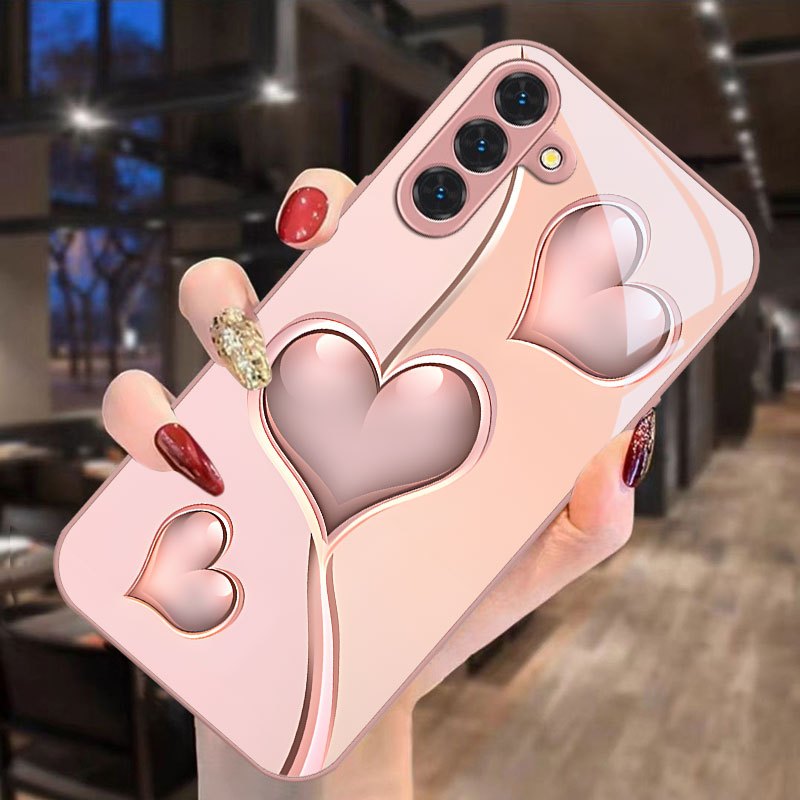 TEMU Phone Case - Rose Pattern Phone Case For Galaxy