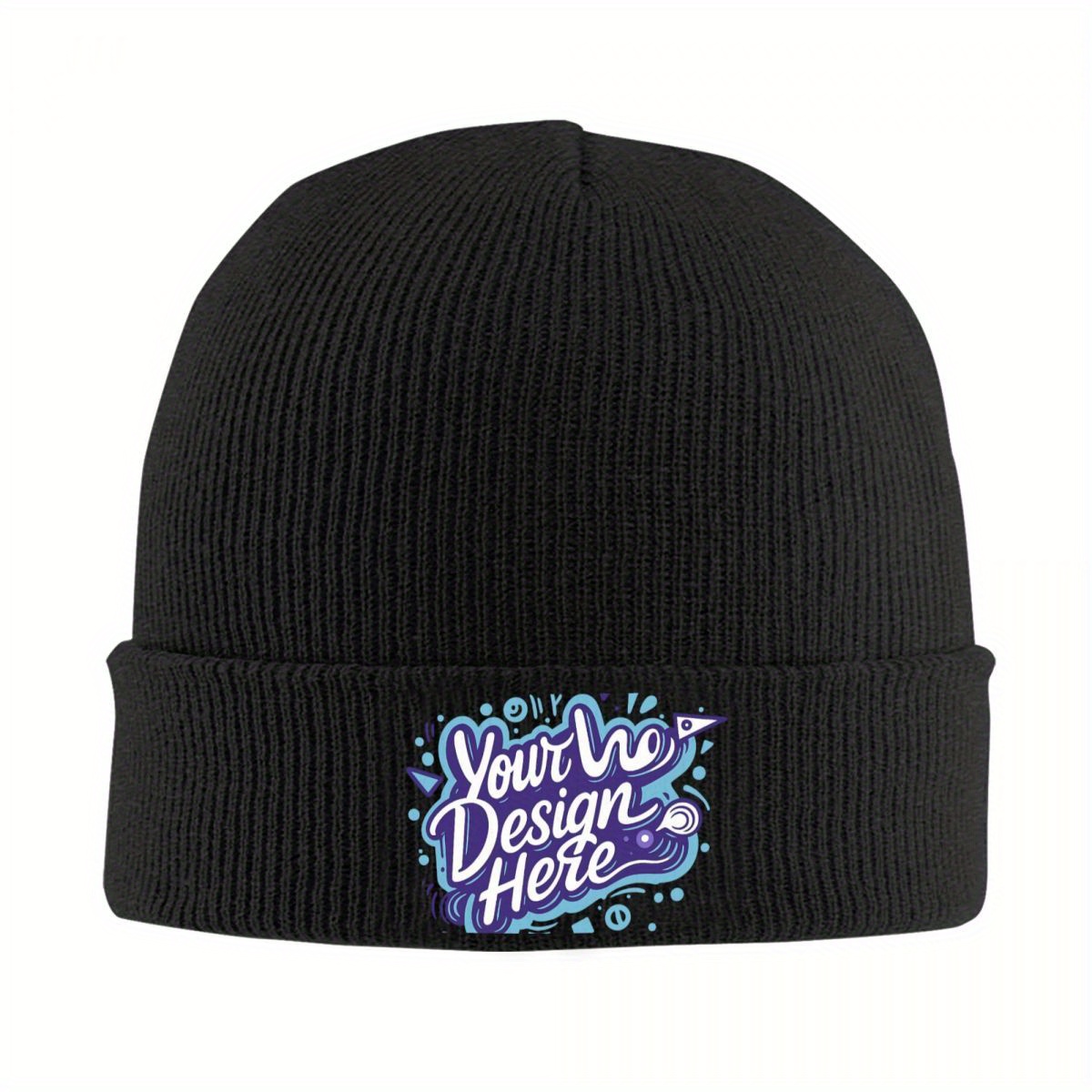 personalized winter knitted beanie hat customize Temu United
