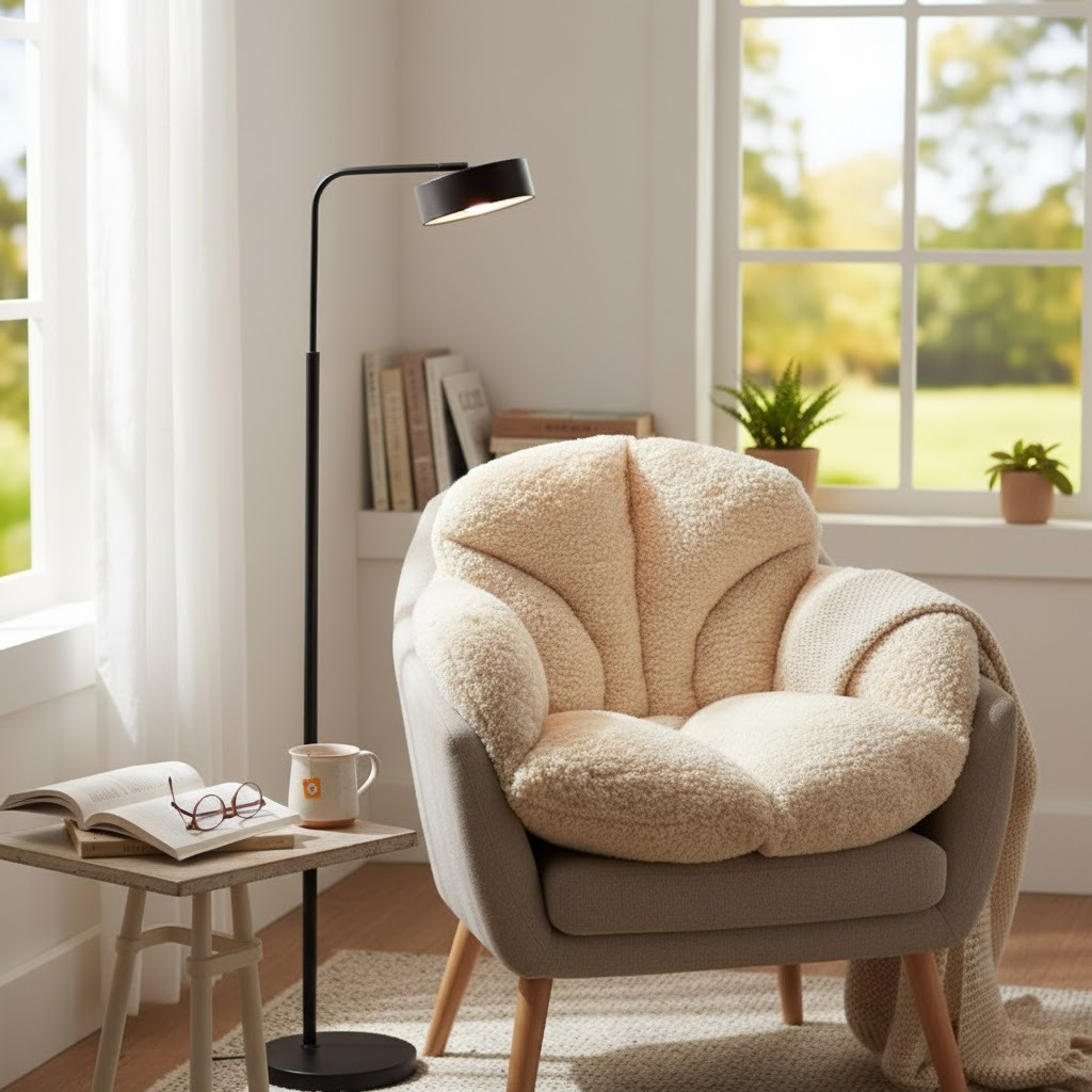 Image of [winter Warm Artifact] Integrated Plush Cushion Backrest: Comfortable For Long Periods Of Sitting , Provides Lumbar Support